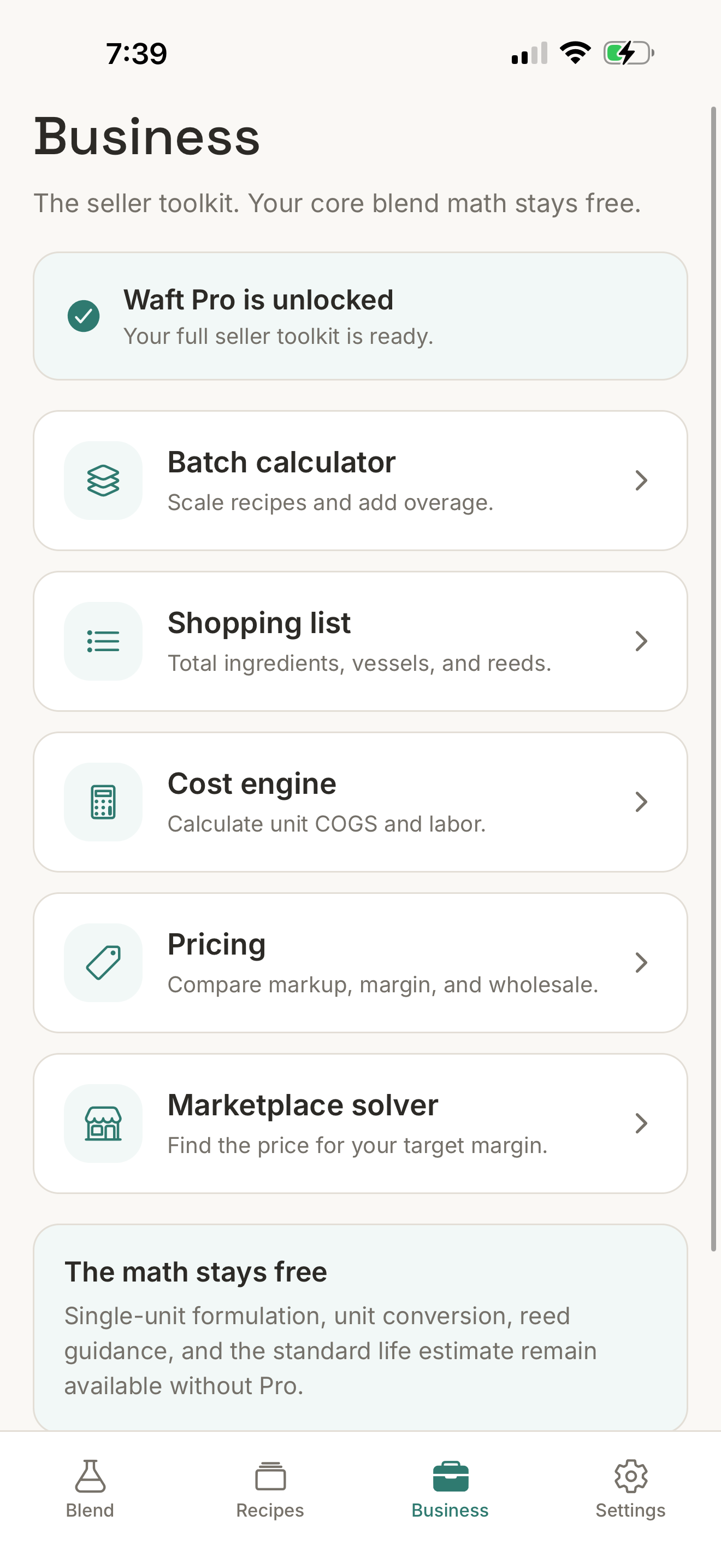 Waft Pro business tools
